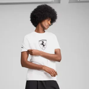 camiseta ferrari branca logo 25 1